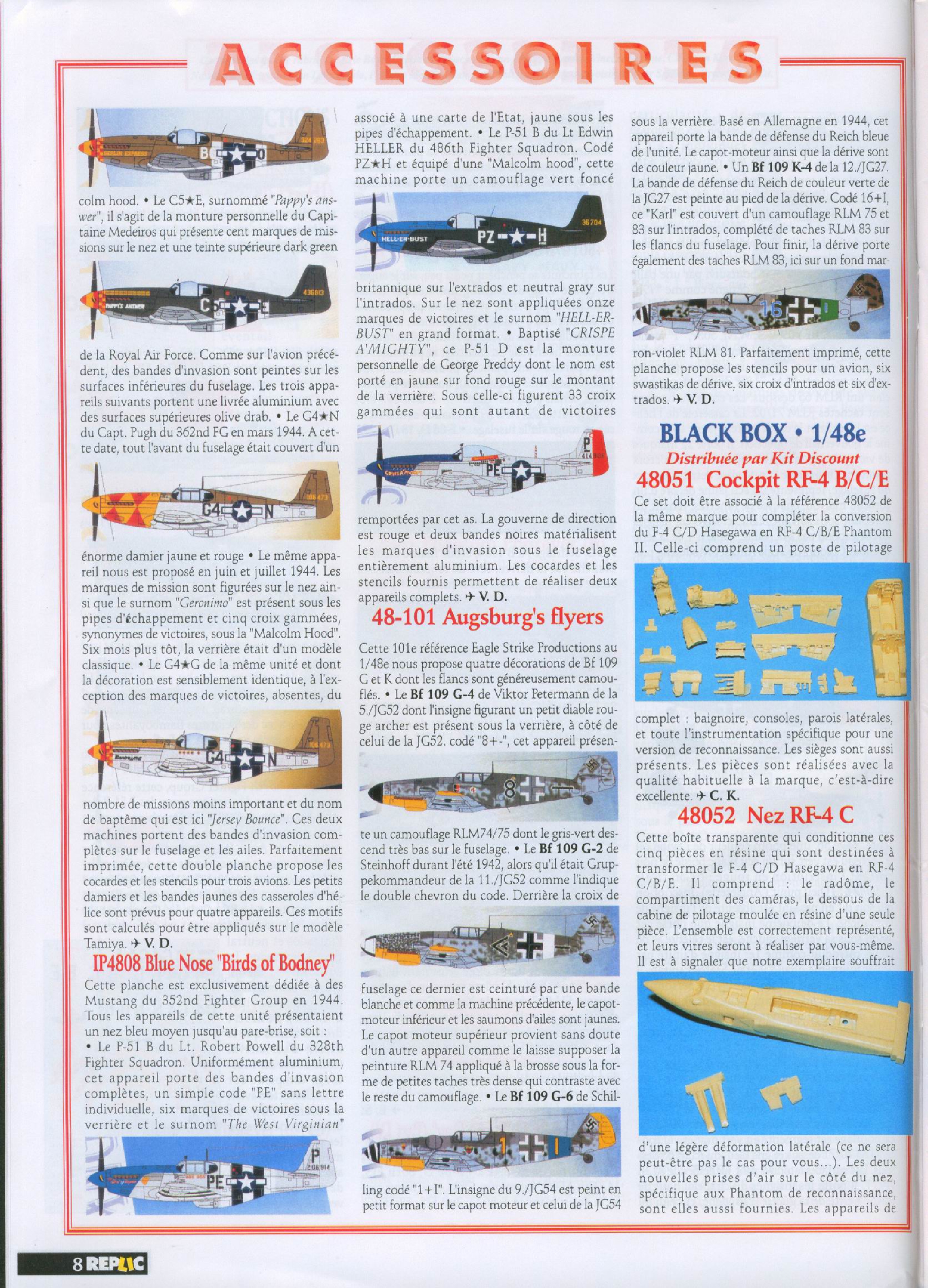 Replic 137 - Late 298, E-1B Tracer, Caudron 714, P-47D Thunderbolt